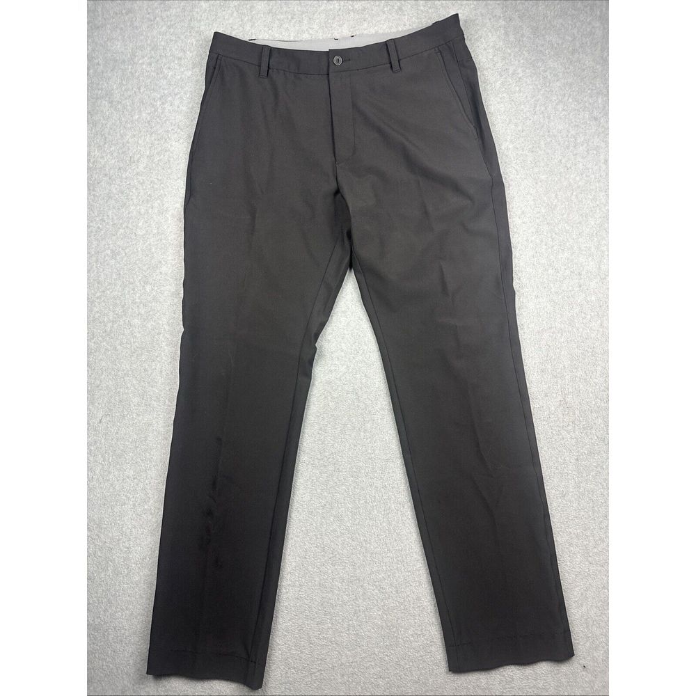 FOOTJOY‎ Pants Mens 34x34(33) Black Straight Golf Performance Stretch Tech Chino